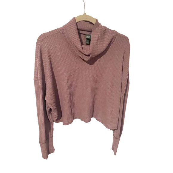Wild Fable XXL Purple Waffle Knit Long Sleeve Cowl Neck Top New NWT - Picture 1 of 5